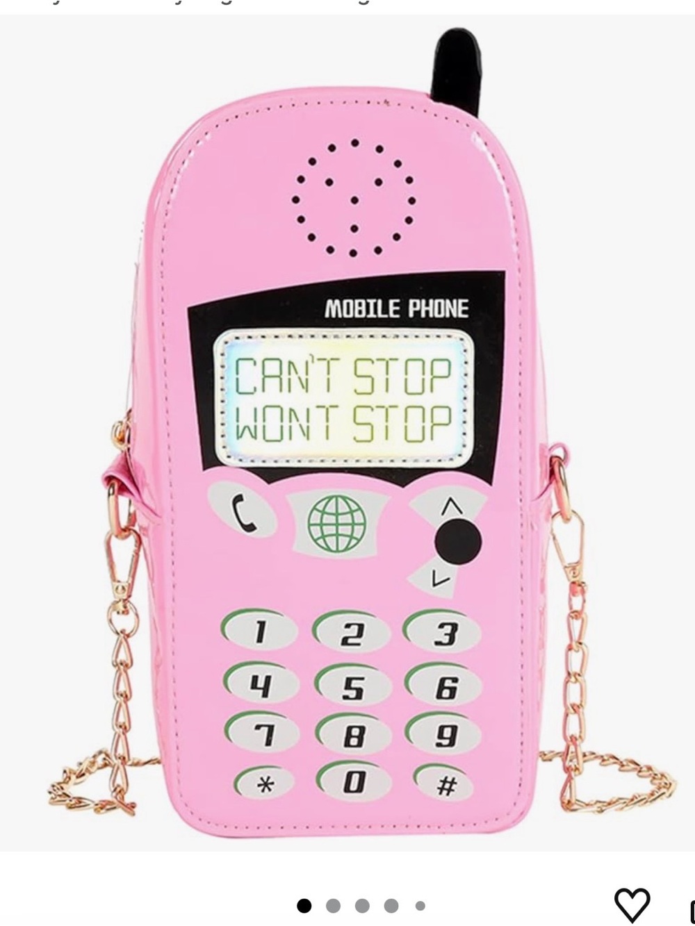 Mobile Phone Novelty Crossbody Bag - Pink